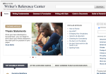 Image link to Writer's Reference Center