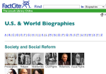 Image link to FactCite: US & World Biographies