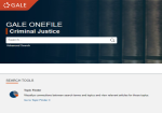 Gale OneFile: Criminal Justice screenshot