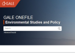 Gale OneFile: Environmental Studies and Policy screenshot
