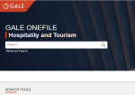 Gale OneFile: Hospitality and Tourism screenshot