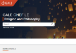 Image link to Gale OneFile: Religion and Philosophy