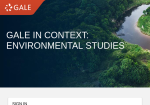 Gale in Context Environmental Studies screenshot