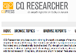 CQ Researcher Online screenshot