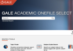 Gale Academic OneFile with Subject Collections screenshot