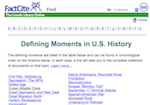 Image link to FactCite Defining Moments